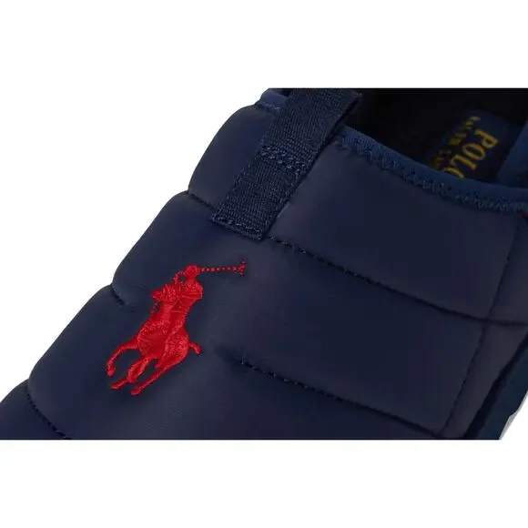 NWT POLO RALPH LAUREN Men Everett Recycle Slipper Navy/Red 10US Medium